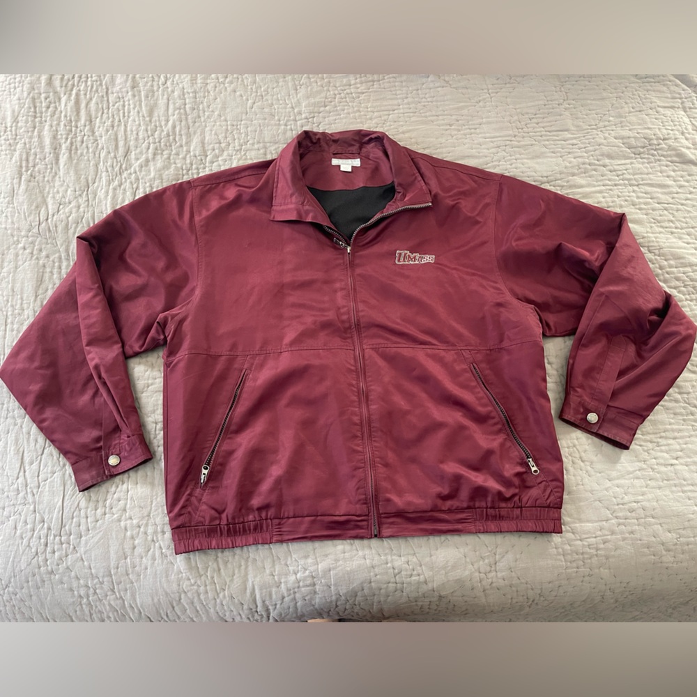 Vintage UMASS Cutter & Buck CB Weather Tec Jacket XXL Mens Zip Up Thick Pockets